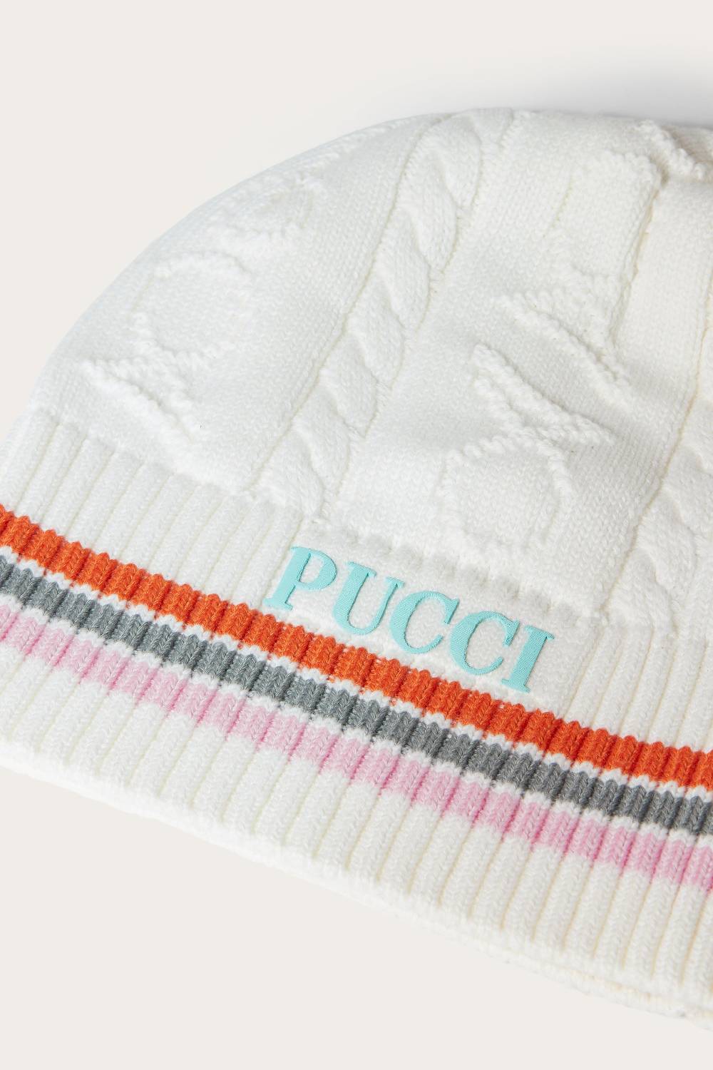 Pucci Logo-Appliqué Beanie Hat Sconti VIP