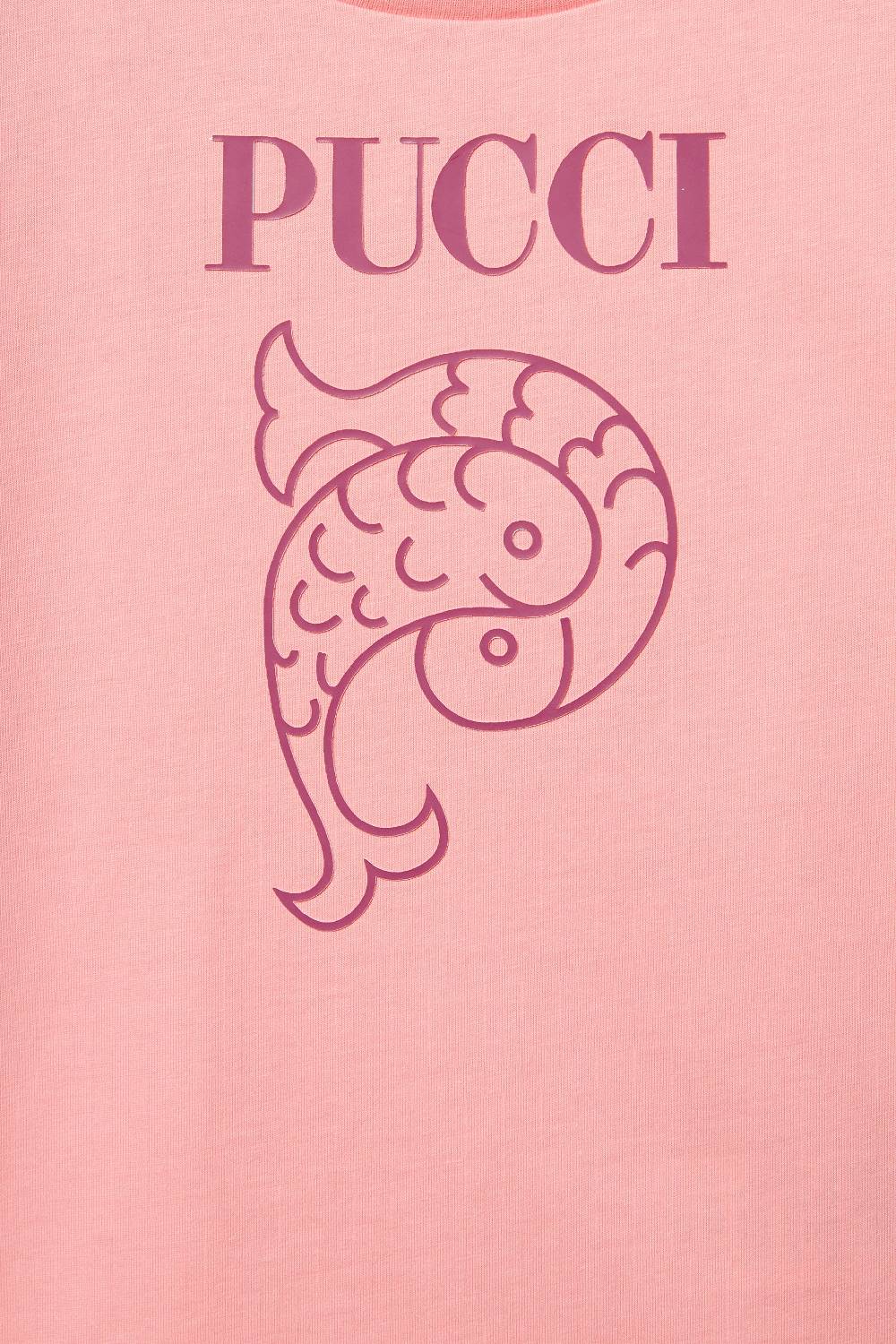 Pucci Logo-Print Cotton T-Shirt Rilascio limitato