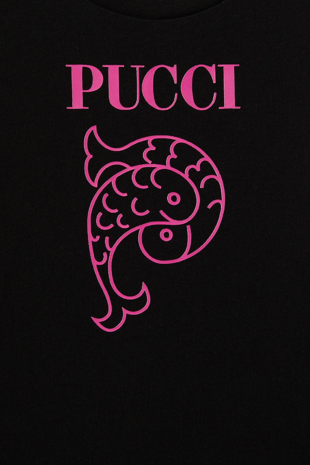 Pucci Logo-Print Cotton T-Shirt Ultimo giorno