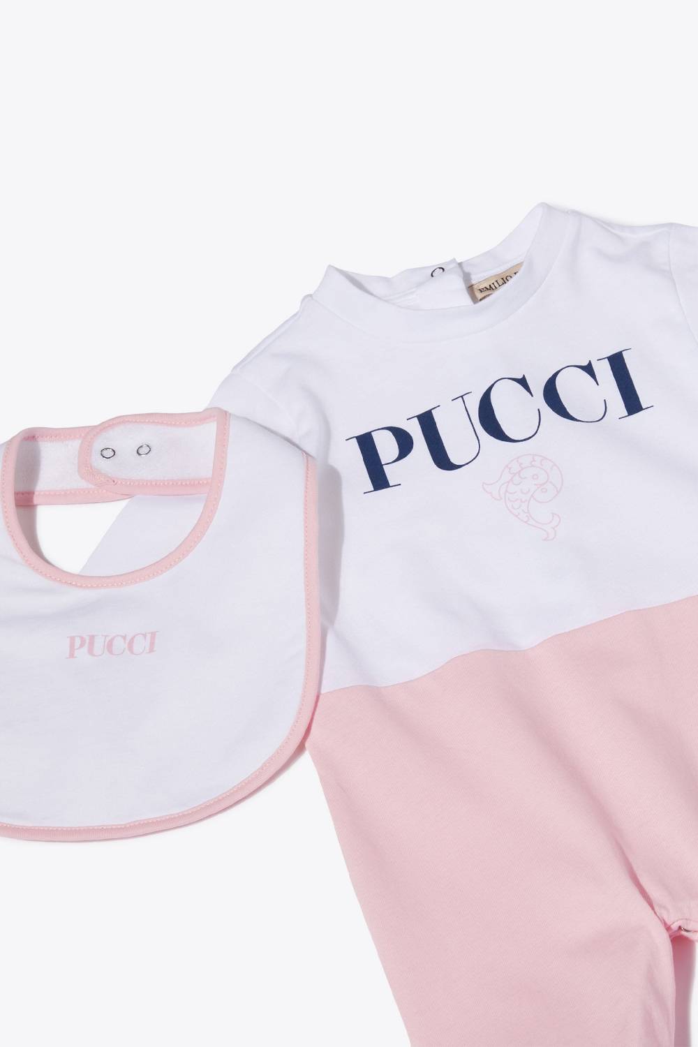 Pucci Logo-Print Cotton Babygrow Set Fino al 60% di sconto