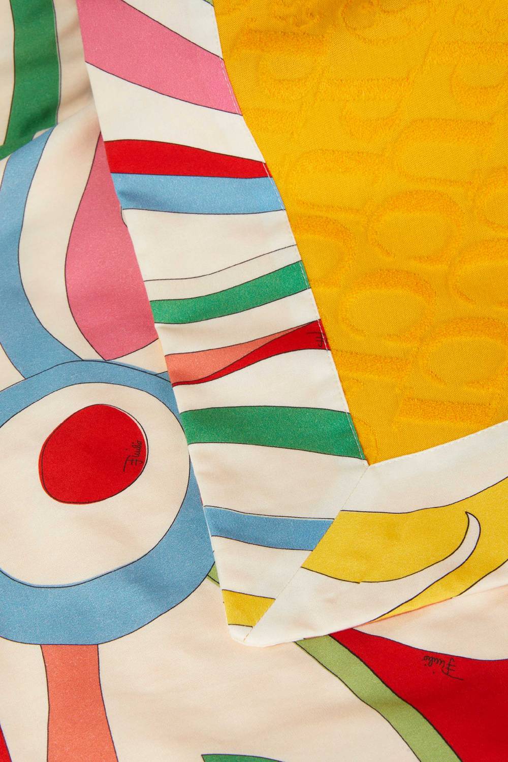 Pucci Marmo-Print Logo-Jacquard Towel Enormi sconti