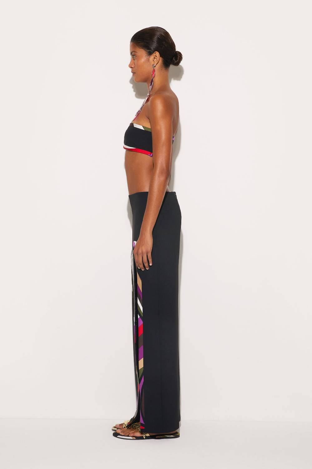 Pucci Gonna lunga con finiture Iride Esporta salva