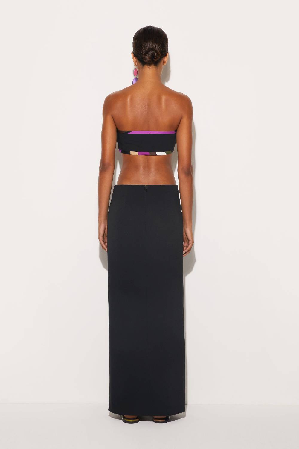 Pucci Gonna lunga con finiture Iride Esporta salva