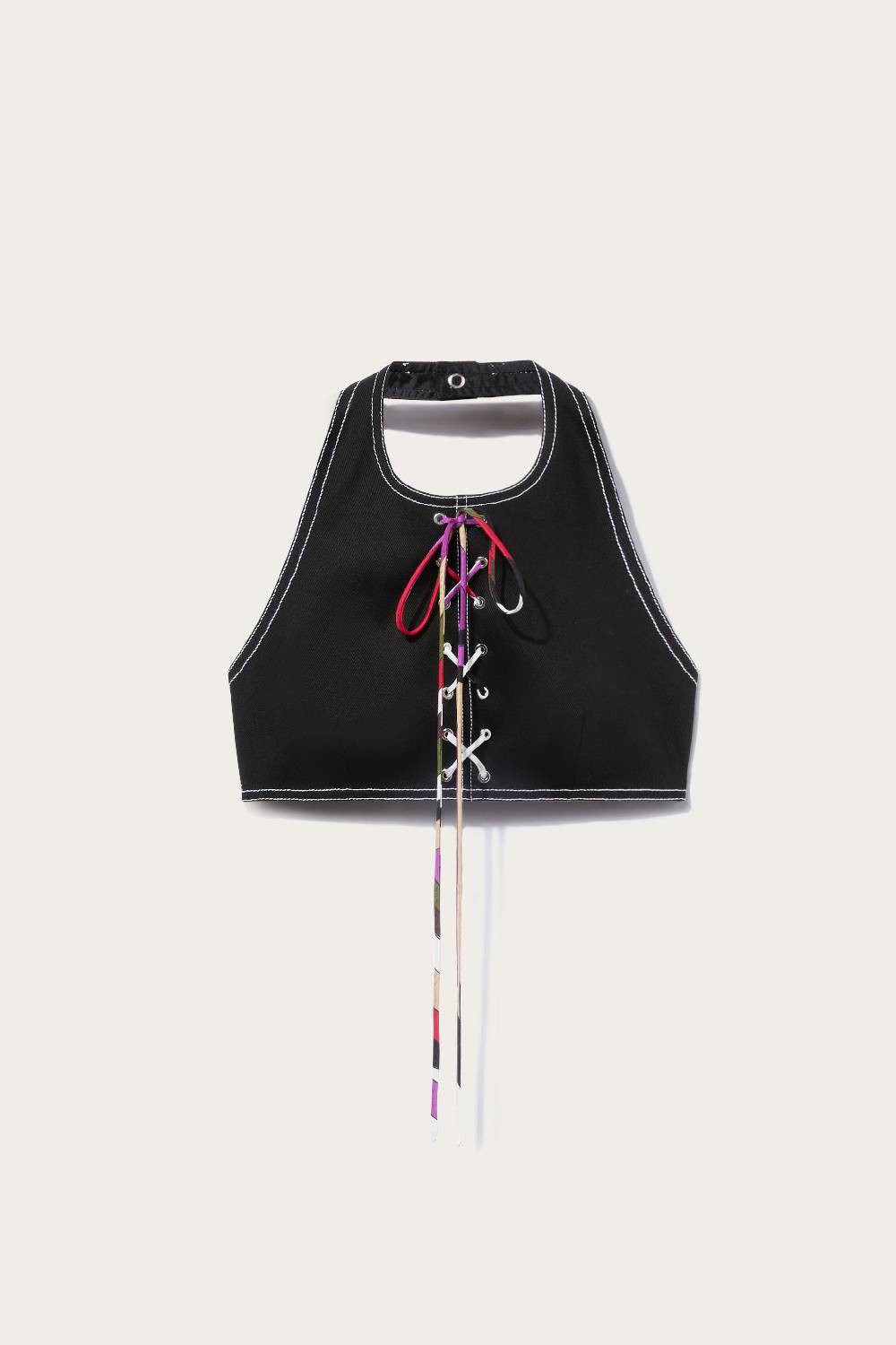 Pucci Crop top con lacci Duty-free