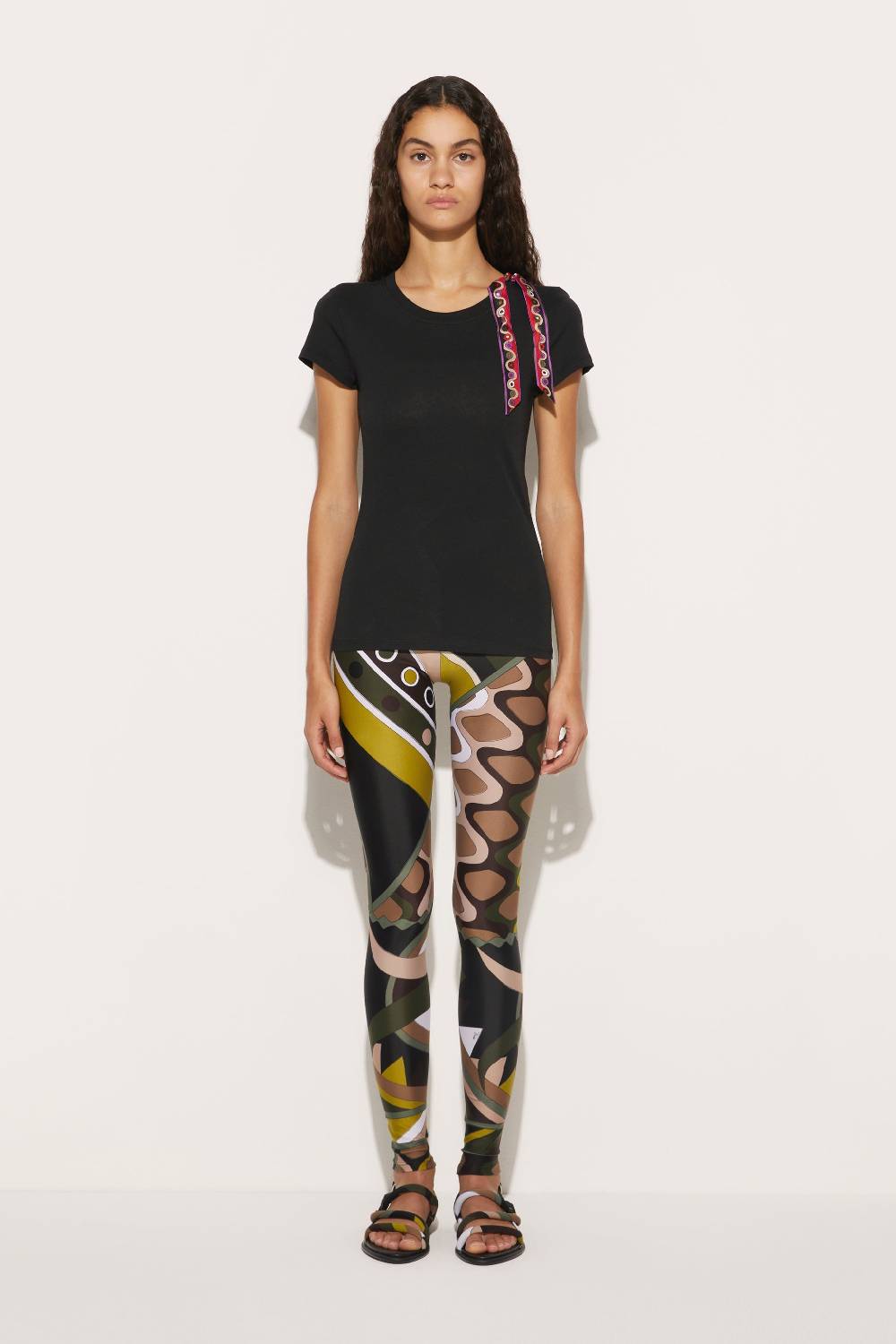 Pucci T-shirt con inserto Iride Qualità