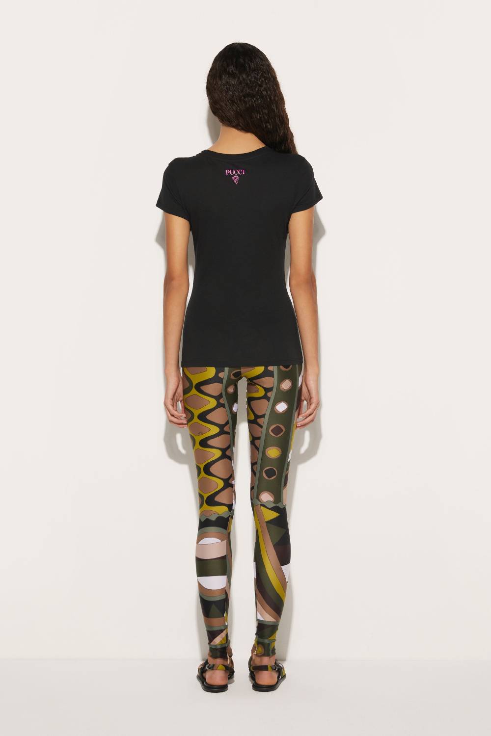 Pucci T-shirt con inserto Iride Qualità