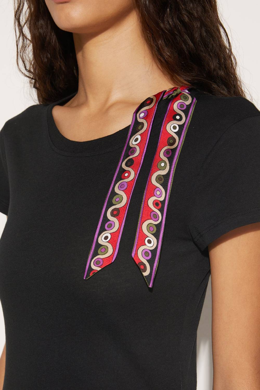 Pucci T-shirt con inserto Iride Qualità