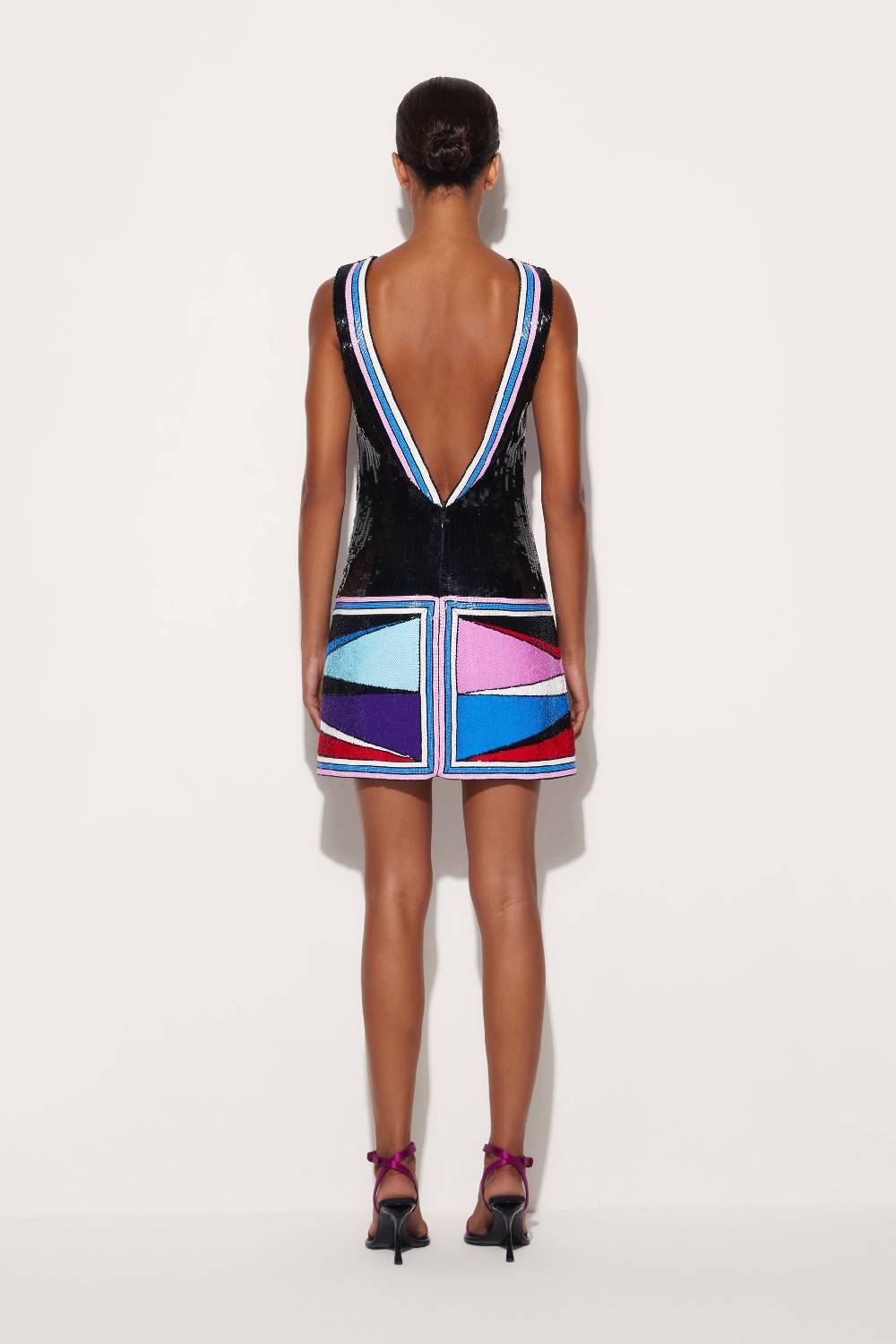 Pucci Mini abito in seta con motivo Cigni Offerta