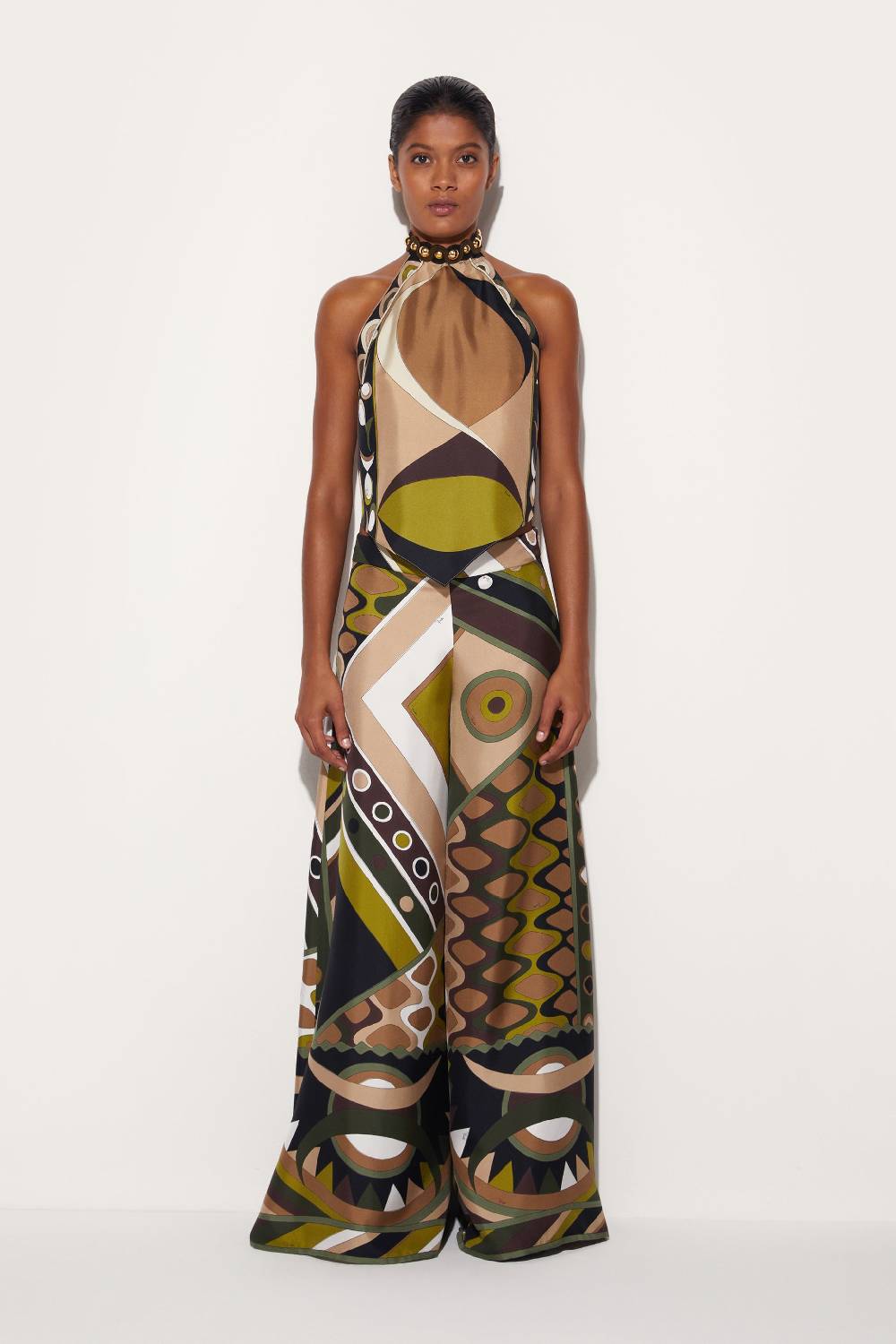 Pucci Top in seta con stampa Pesci Outlet