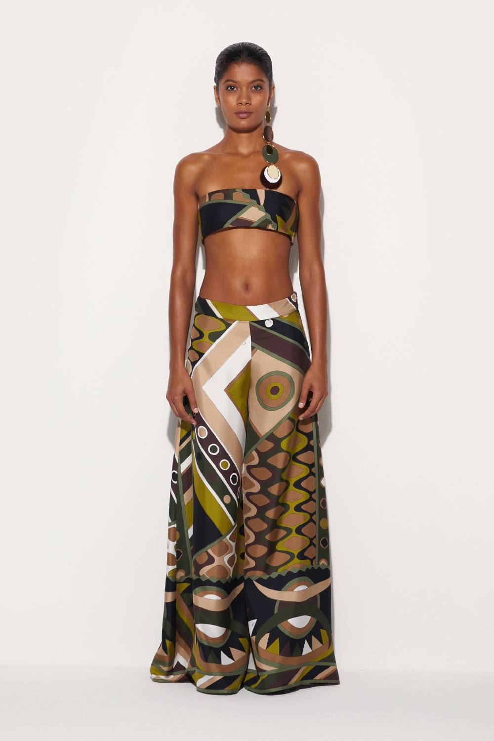 Pucci Pantaloni in seta con stampa Vivara In Vendita