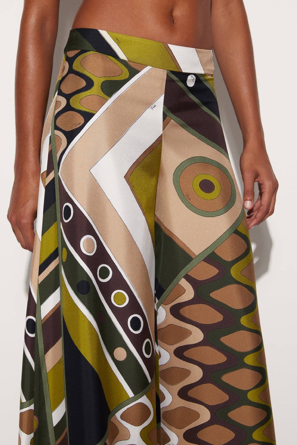 Pucci Pantaloni in seta con stampa Vivara In Vendita