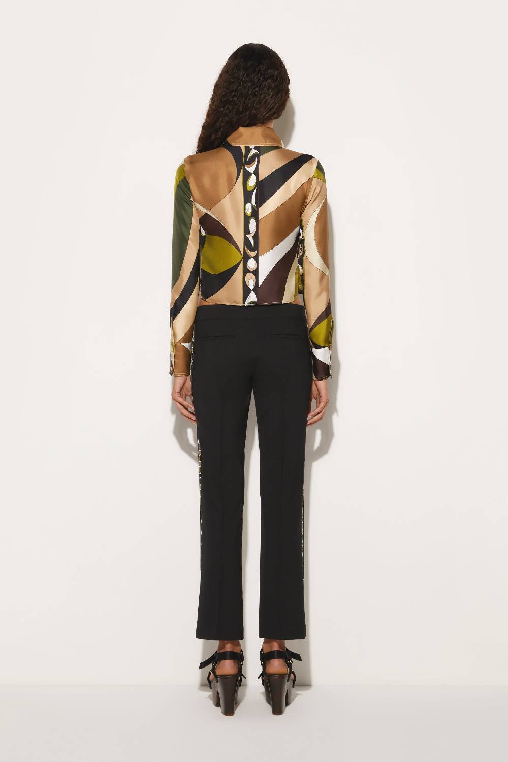Pucci Camicia in seta con stampa Pesci Hotsell
