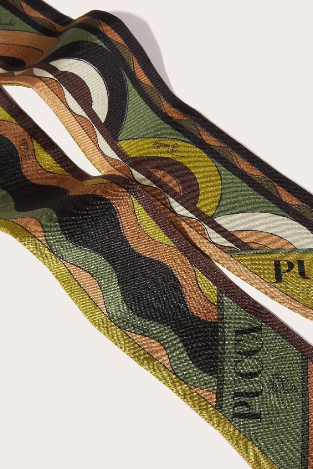 Pucci Foulard in seta con stampe Onde e Bersaglio Prezzo di fabbrica