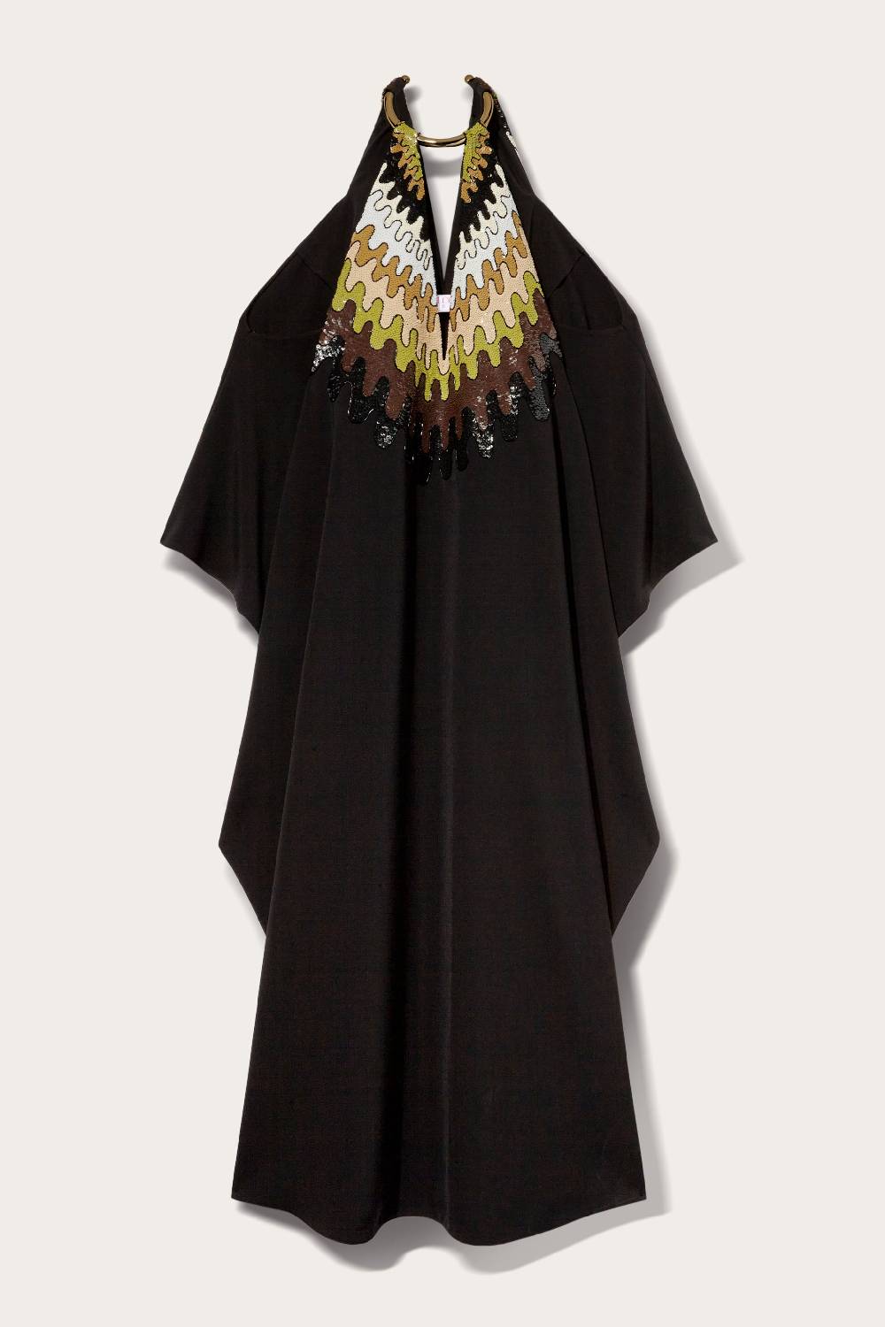 Pucci Abito kaftano con paillettes e motivo Bersaglio Fornitura limitata