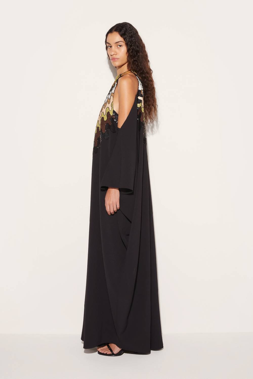 Pucci Abito kaftano con paillettes e motivo Bersaglio Fornitura limitata