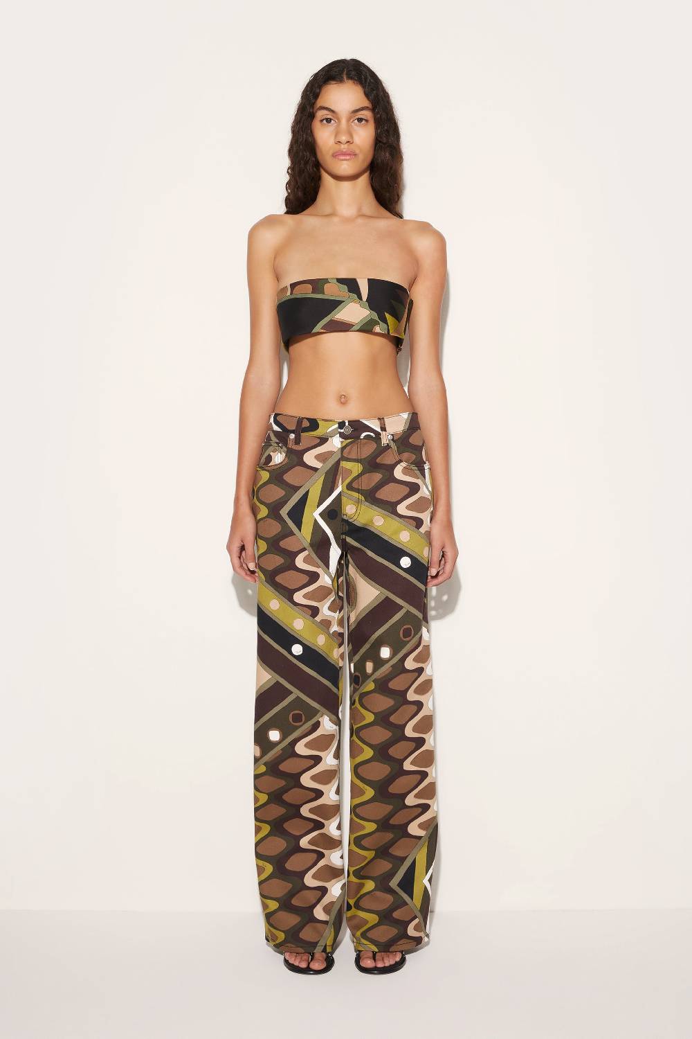 Pucci Top a fascia in seta con stampa Vivara Offerte esclusive
