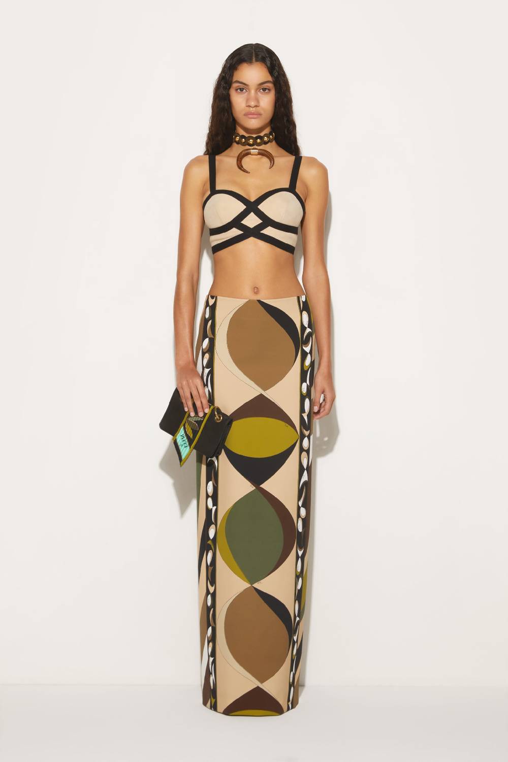 Pucci Gonna lunga con stampa Pesci Offerte stagionali