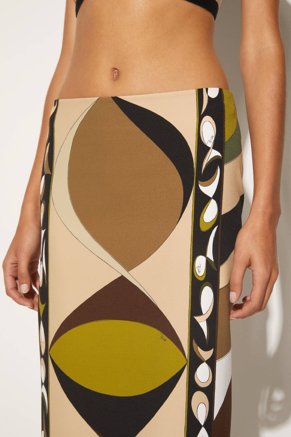 Pucci Gonna lunga con stampa Pesci Offerte stagionali