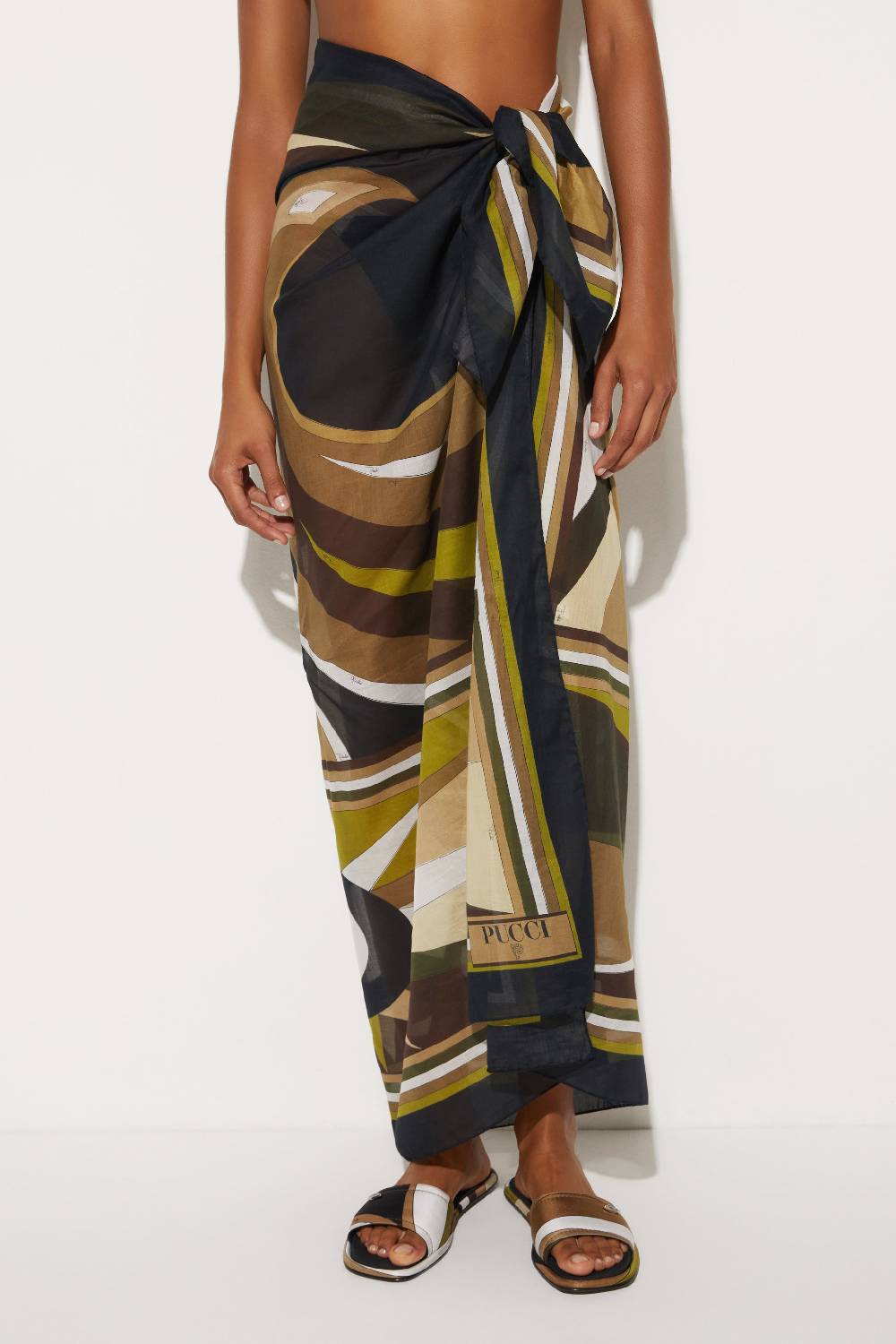Pucci Sarong con stampa Cigni Ultimi tre giorni