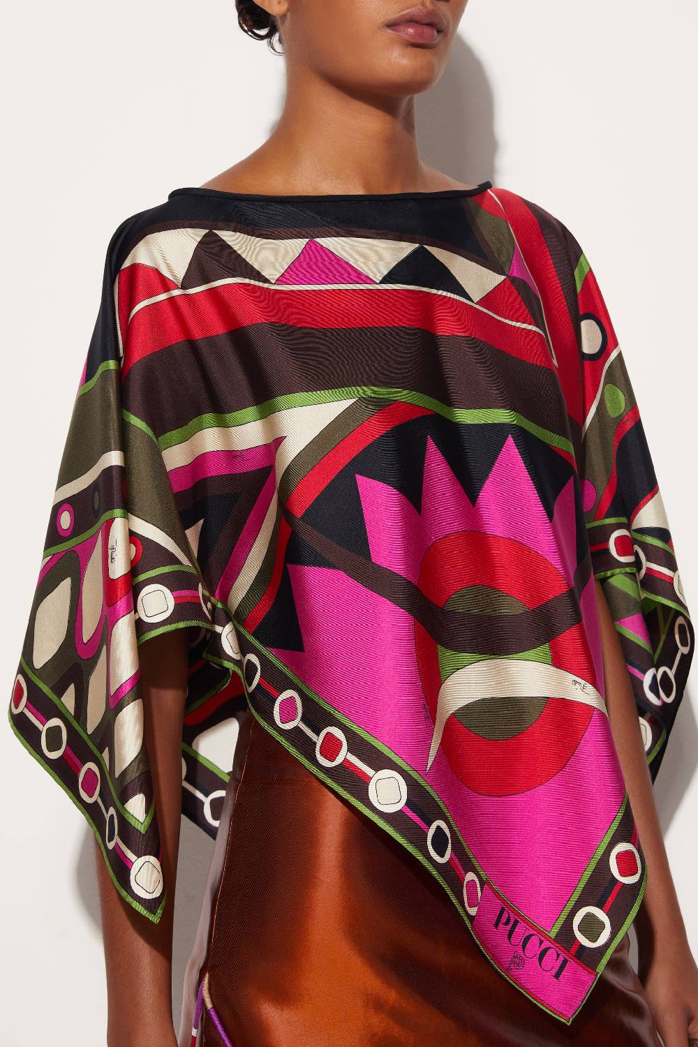 Pucci Top in seta con stampa Vivara Fino al 50% di sconto