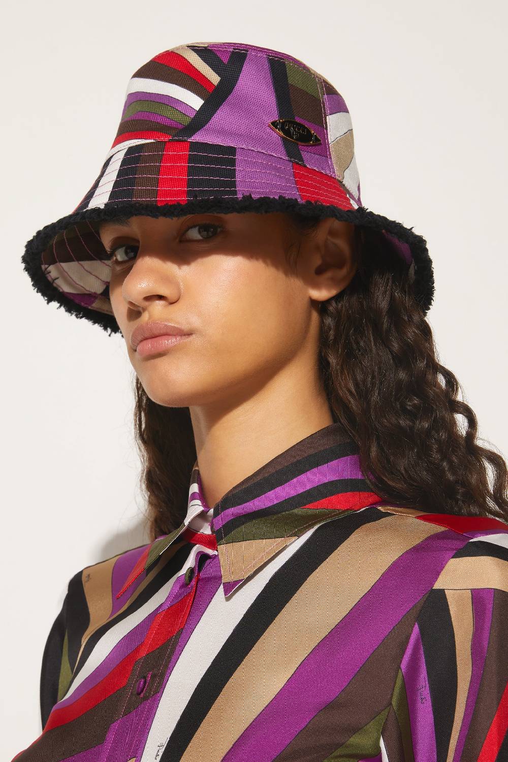Pucci Cappello da pescatore con stampa Iride Offerta speciale della fabbrica