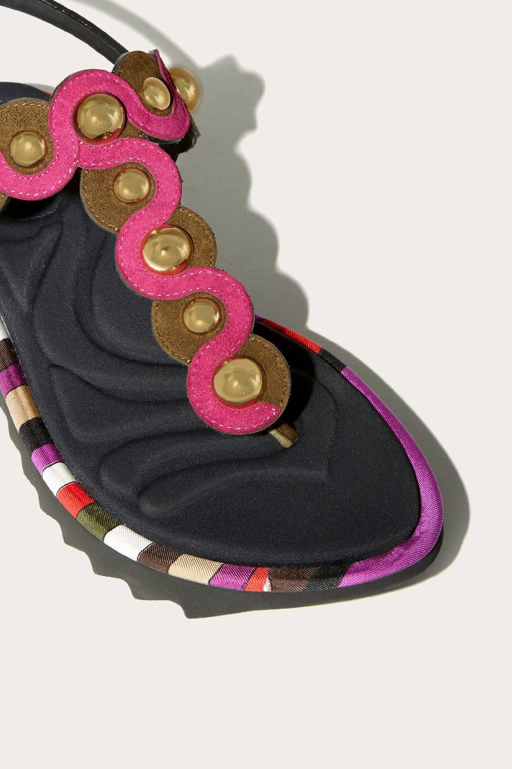 Pucci Sandali in pelle scamosciata con motivo Onde Fino al 55% di sconto
