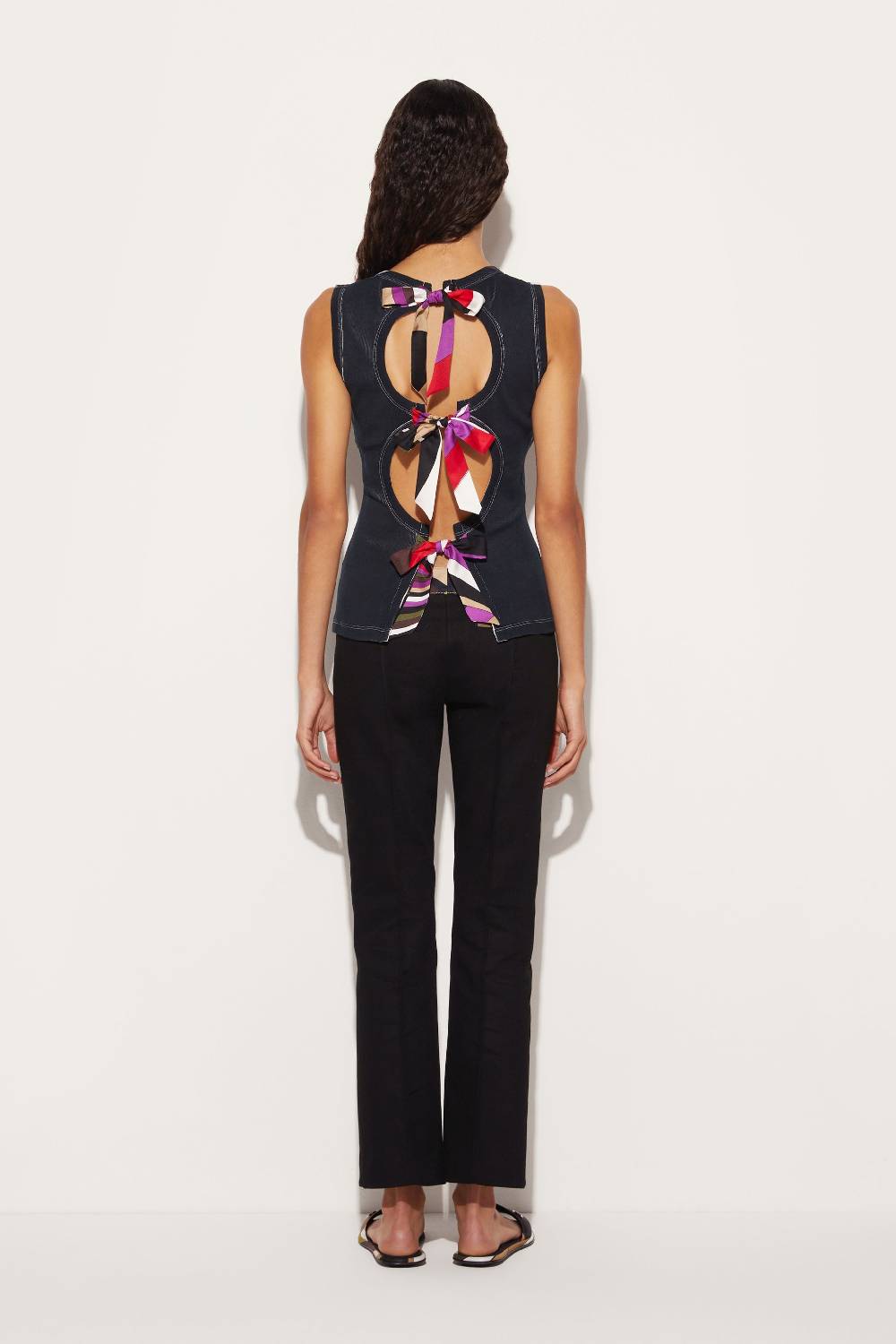 Pucci Canotta con stampa Marmo e cut-out Super sconto