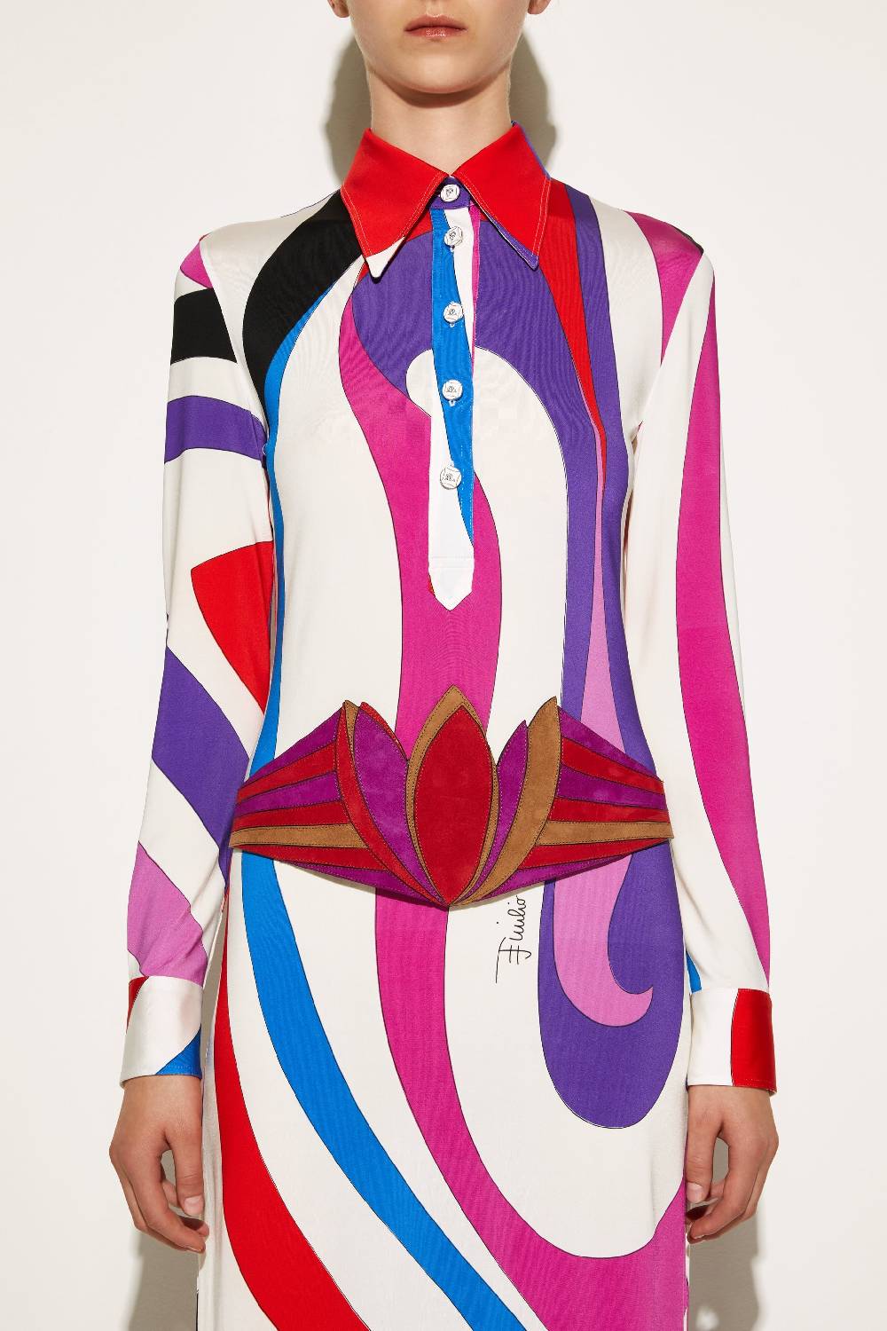 Pucci Abito lungo con stampa Marmo 50% di sconto con spedizione gratuita