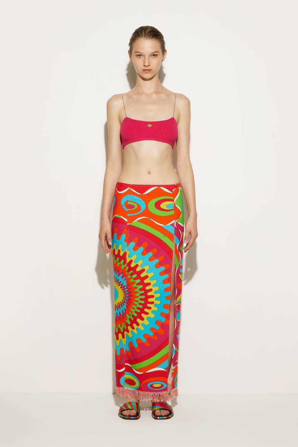 Pucci Top a fascia con spalline a catena In vendita