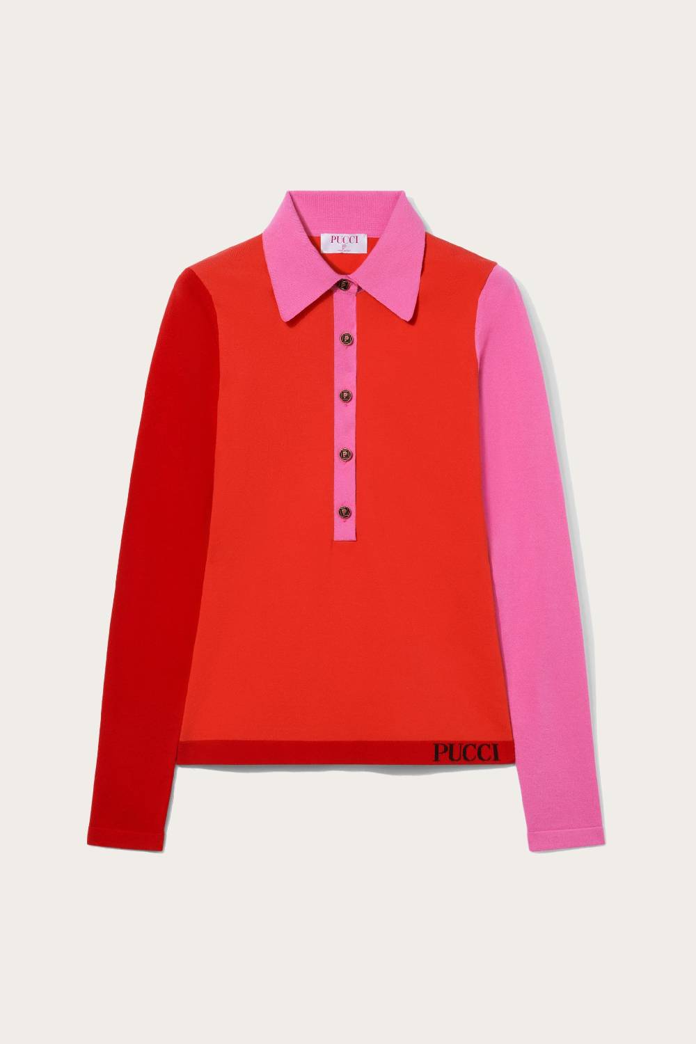 Pucci Top in maglia con design color-block