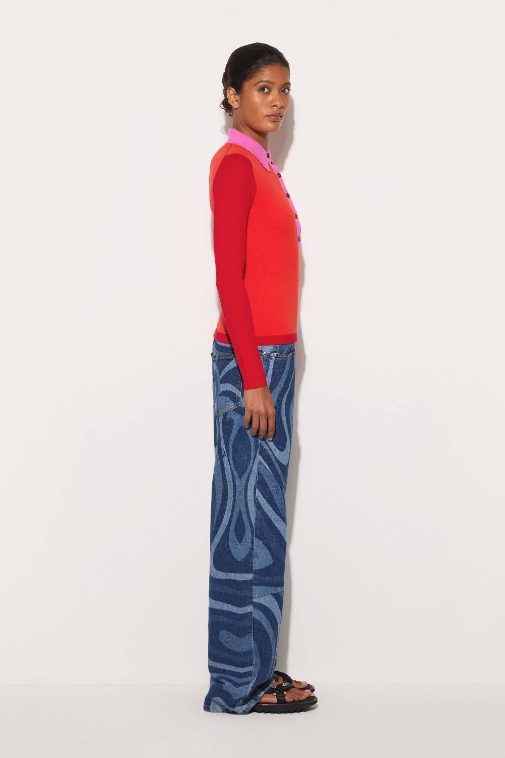 Pucci Top in maglia con design color-block Sconti questo mese