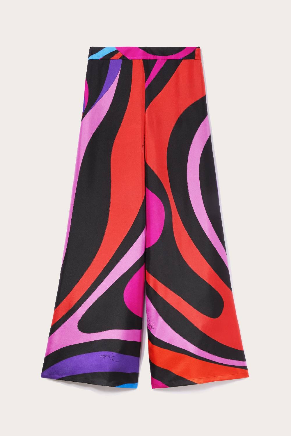 Pucci Pantaloni in seta con stampa Marmo 2025