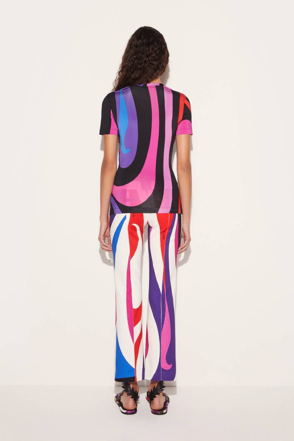 Pucci T-shirt con stampa Marmo Italy