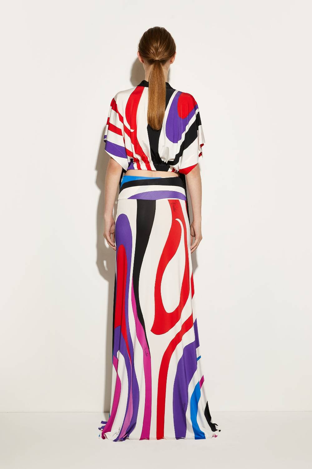 Pucci Gonna lunga con stampa Marmo Italia