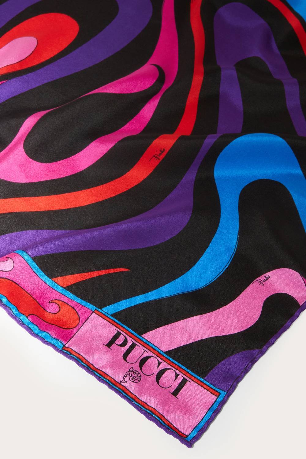 Pucci Hijab in seta con stampa Marmo Vendita
