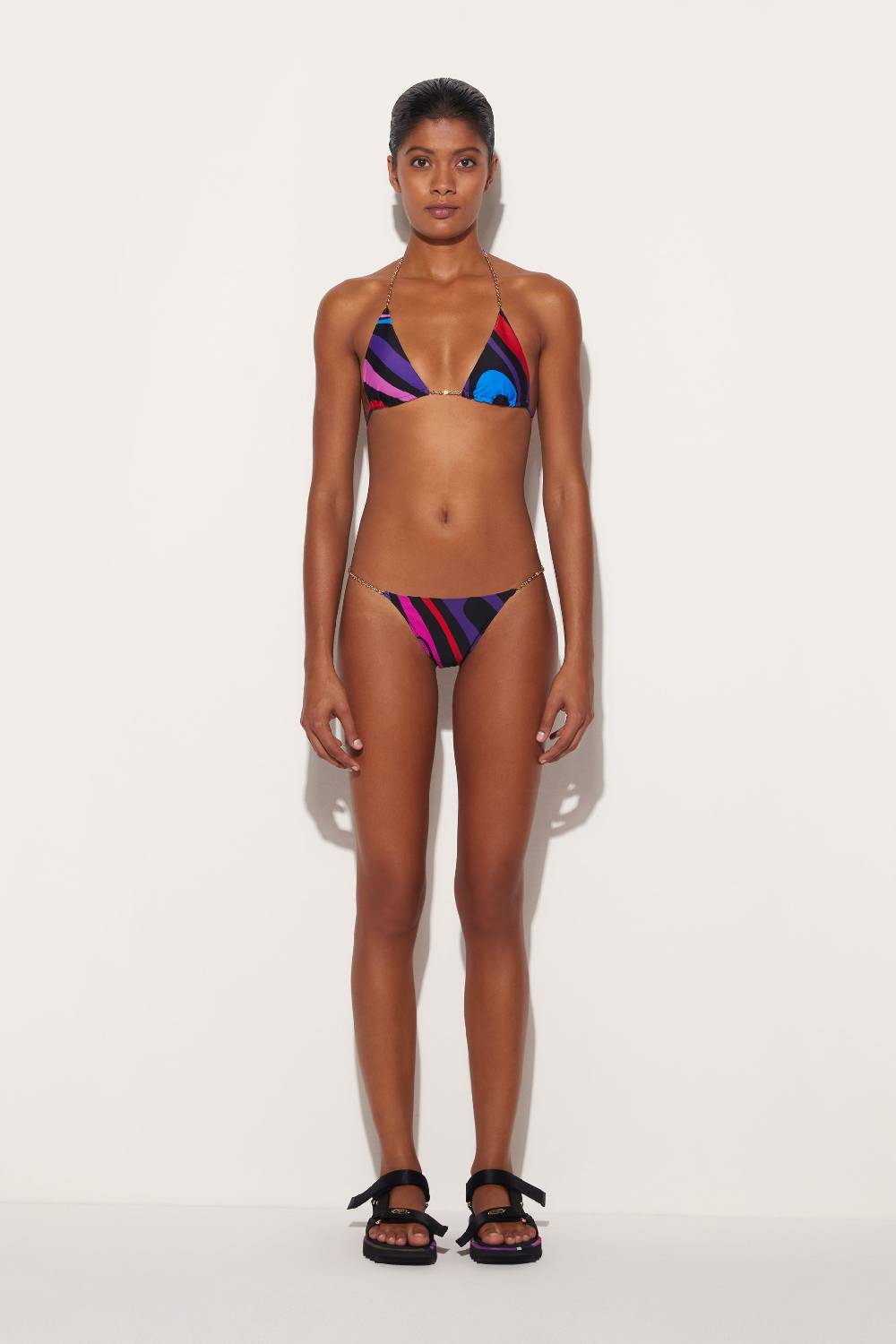 Pucci Top bikini con stampa Marmo Prezzo Ridotto