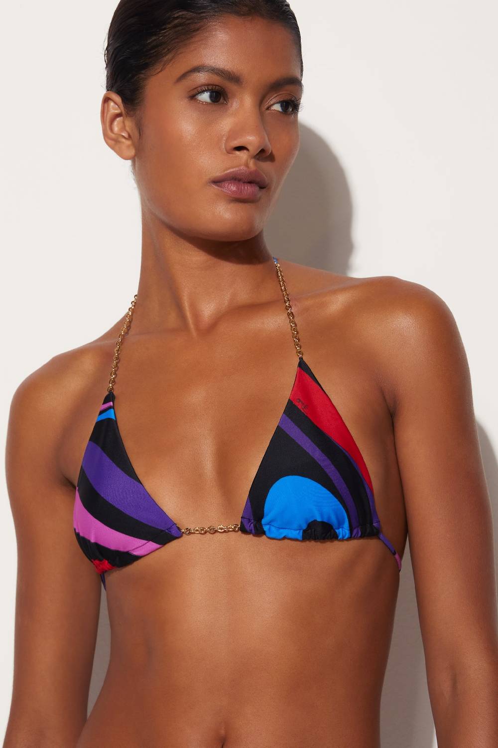 Pucci Top bikini con stampa Marmo Prezzo Ridotto