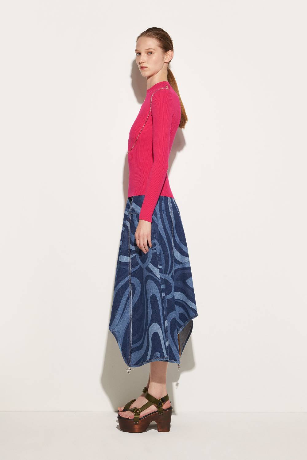 Pucci Top con dettaglio a catena In Vendita