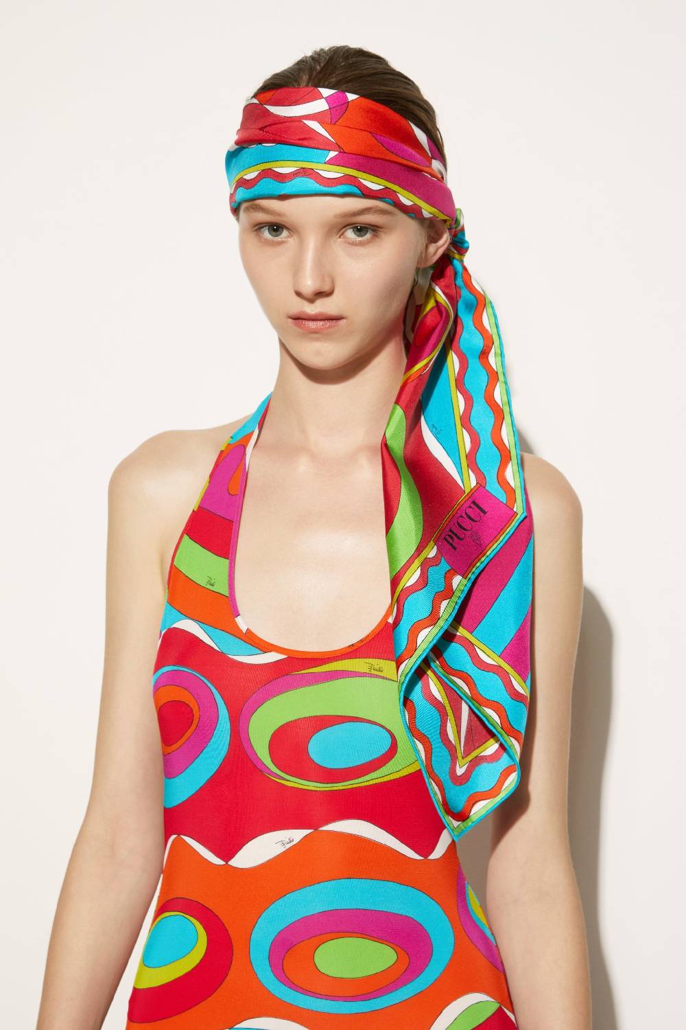 Pucci Foulard in seta con stampa Bersaglio Negozio online di fabbrica