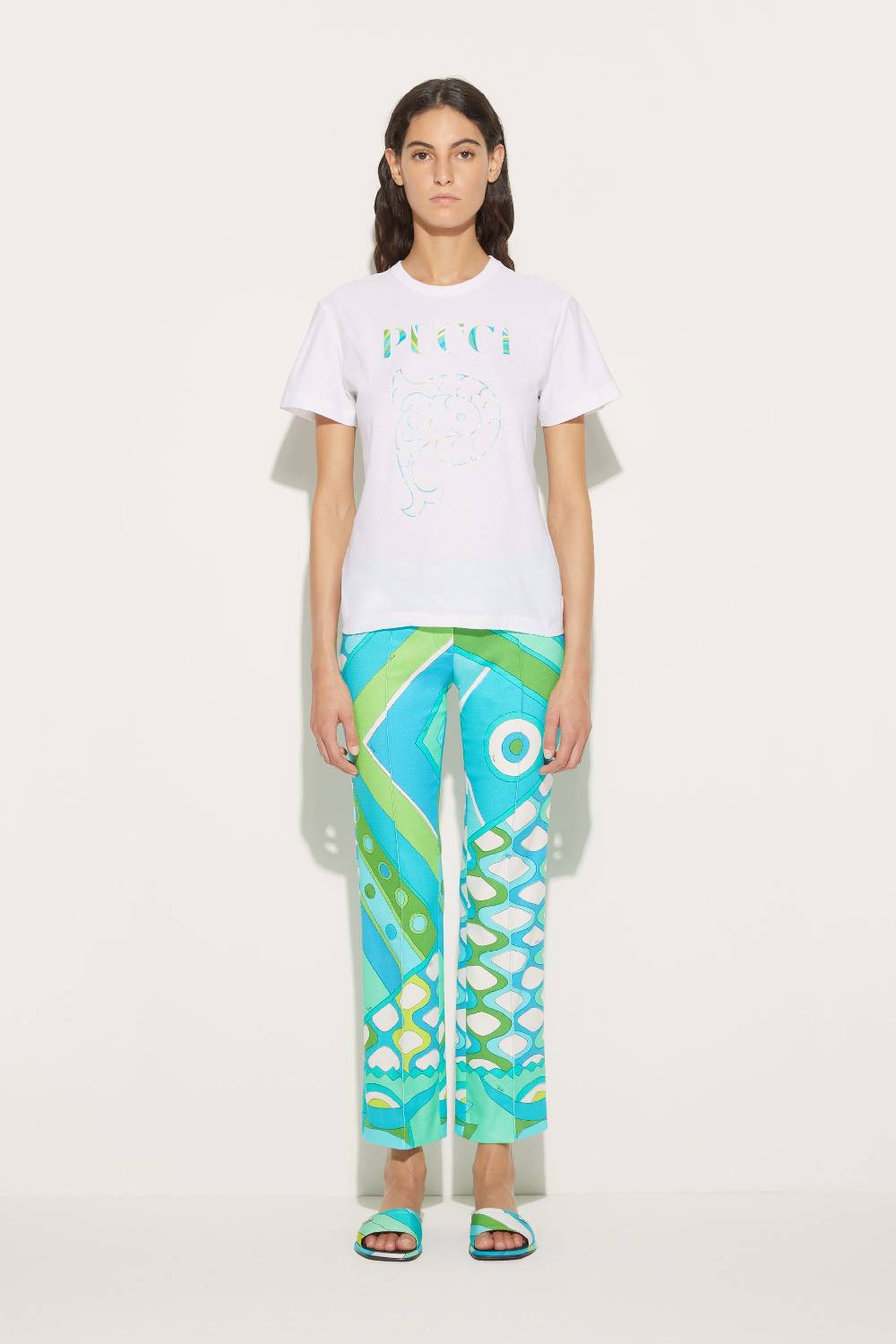 Pucci T-shirt con logo Prezzo di fabbrica