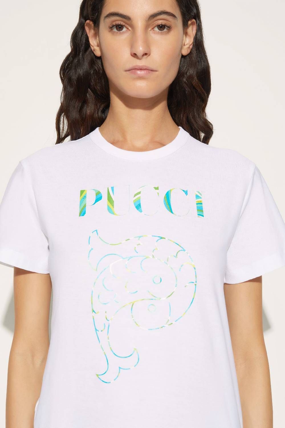 Pucci T-shirt con logo Prezzo di fabbrica