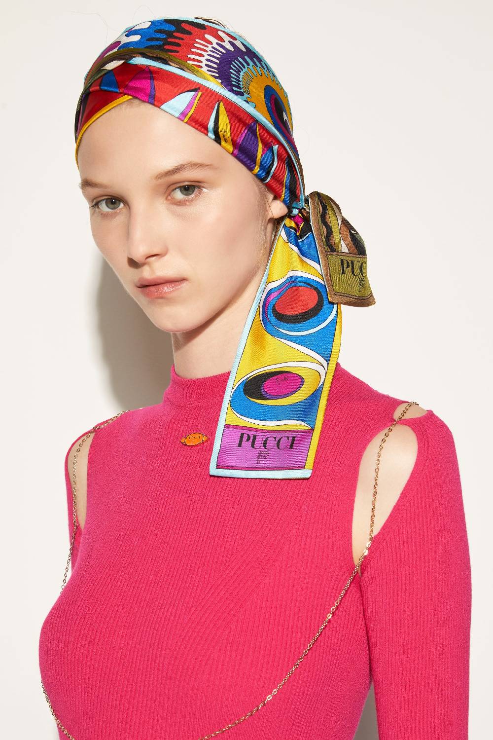 Pucci Foulard in seta con stampa Bersaglio Offerta natalizia