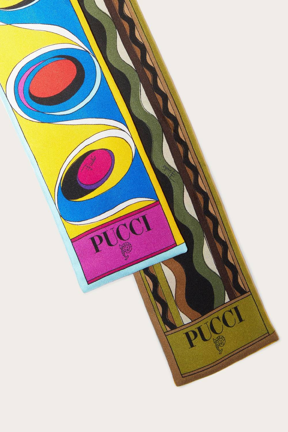 Pucci Foulard in seta con stampa Bersaglio Offerta natalizia