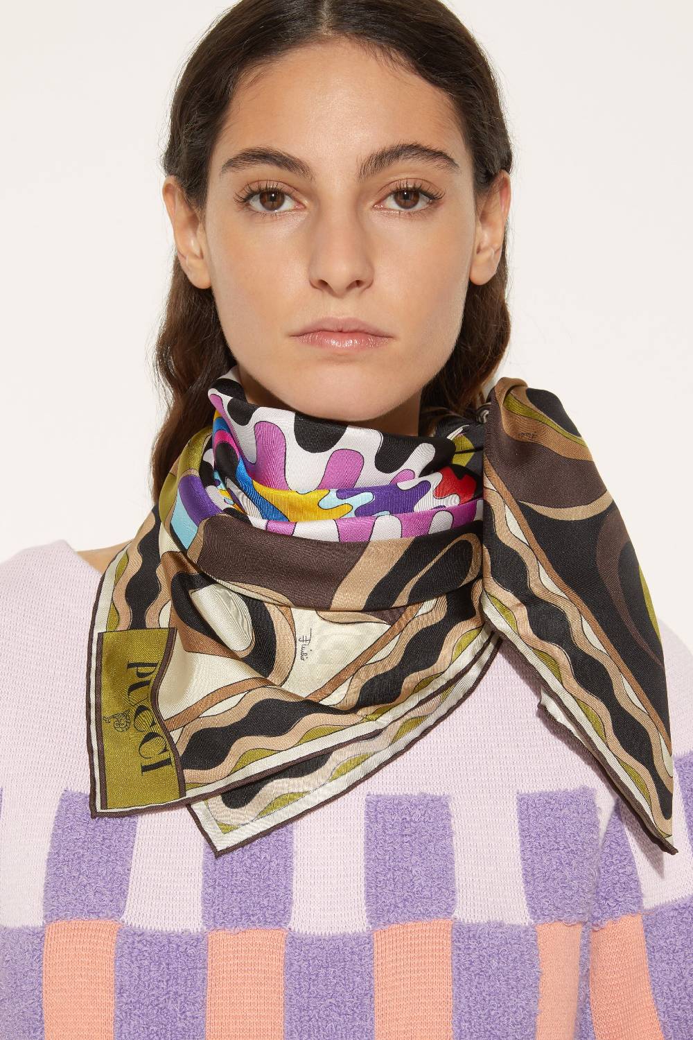 Pucci Carré grande in seta con stampa Bersaglio Online Outlet