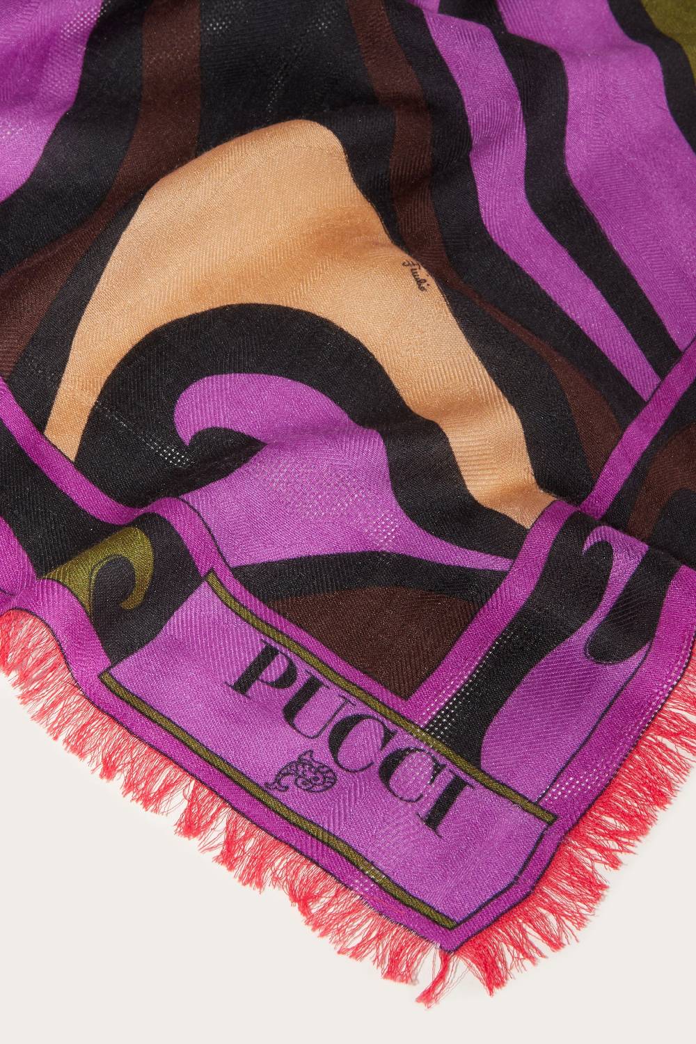 Pucci Foulard grande jacquard con motivo Marmo Offerta temporanea