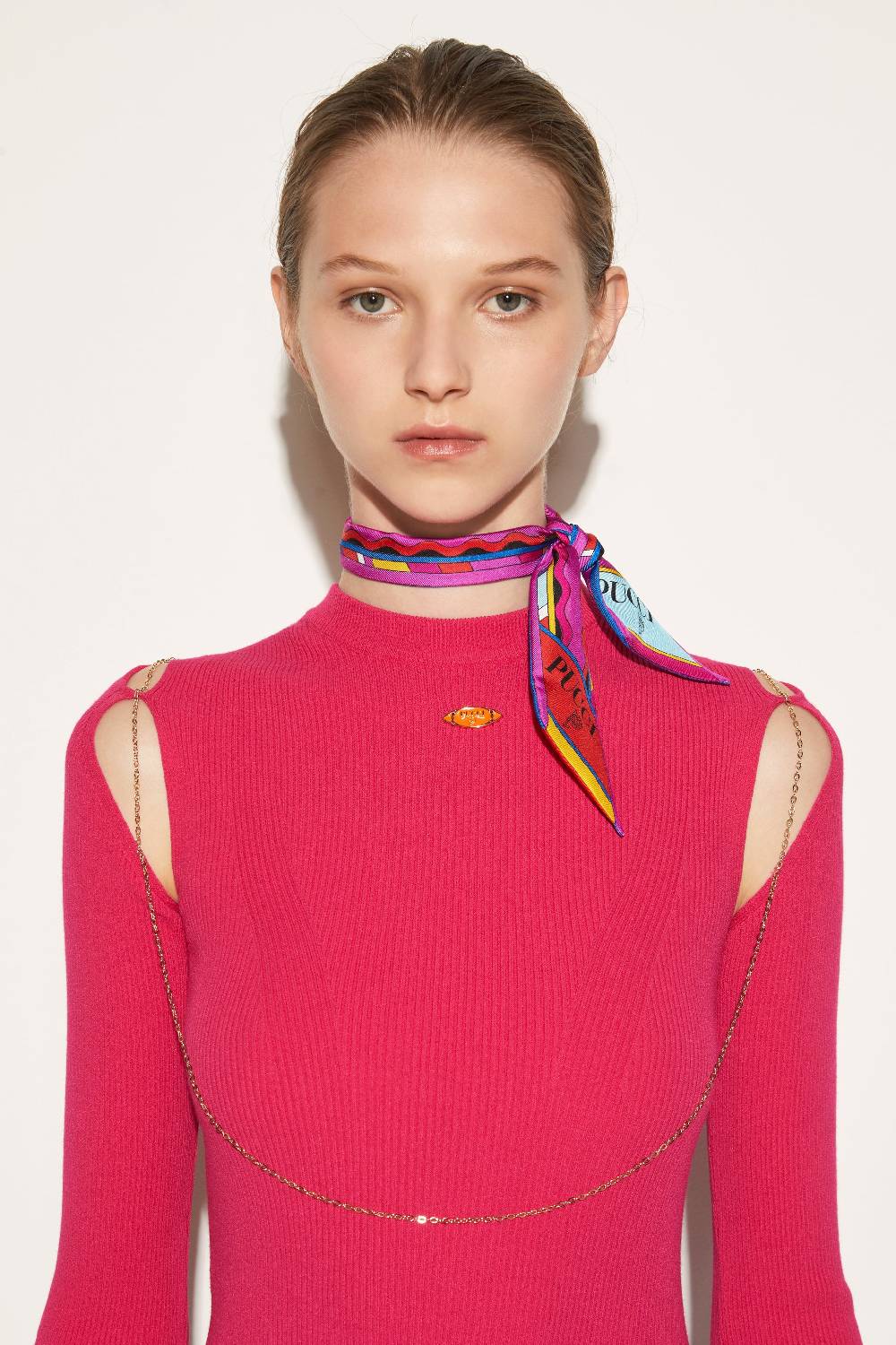 Pucci Foulard in seta con stampe Vivara e Bersaglio Grandi sconti