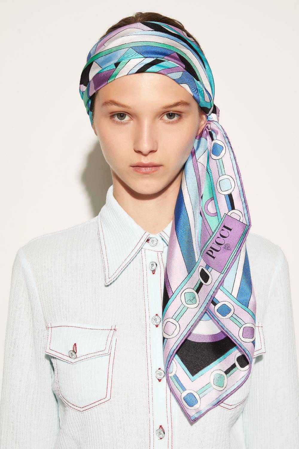 Pucci Foulard in seta con stampa Vivara Ultimo giorno