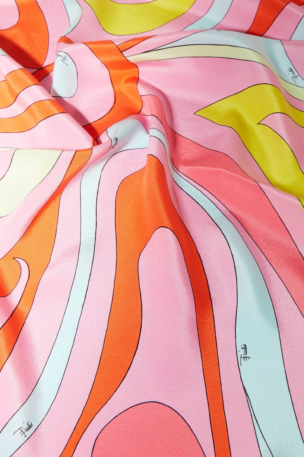 Pucci Foulard in seta con stampa Marmo Officina