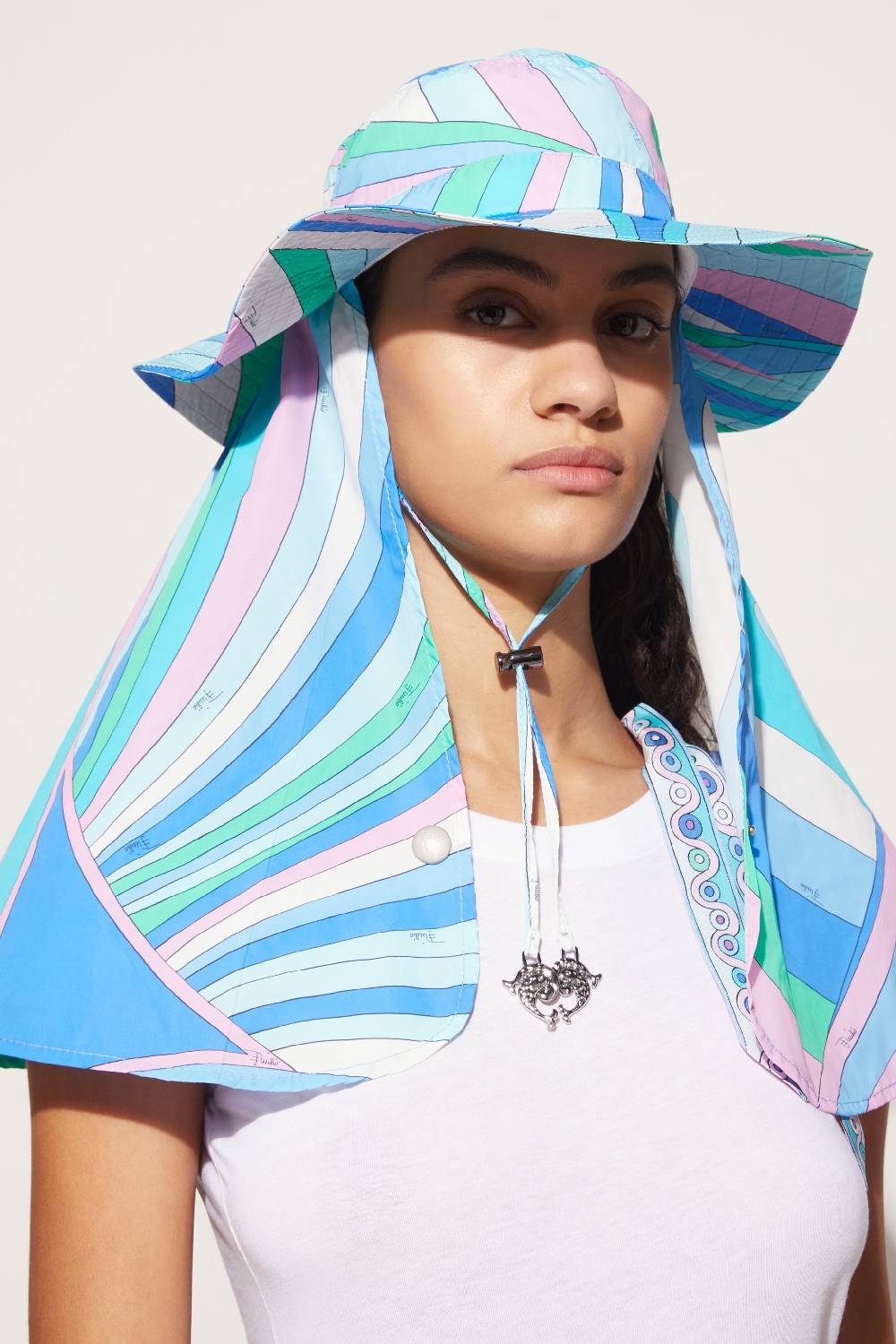 Pucci Cappello safari con stampa Iride Vendita