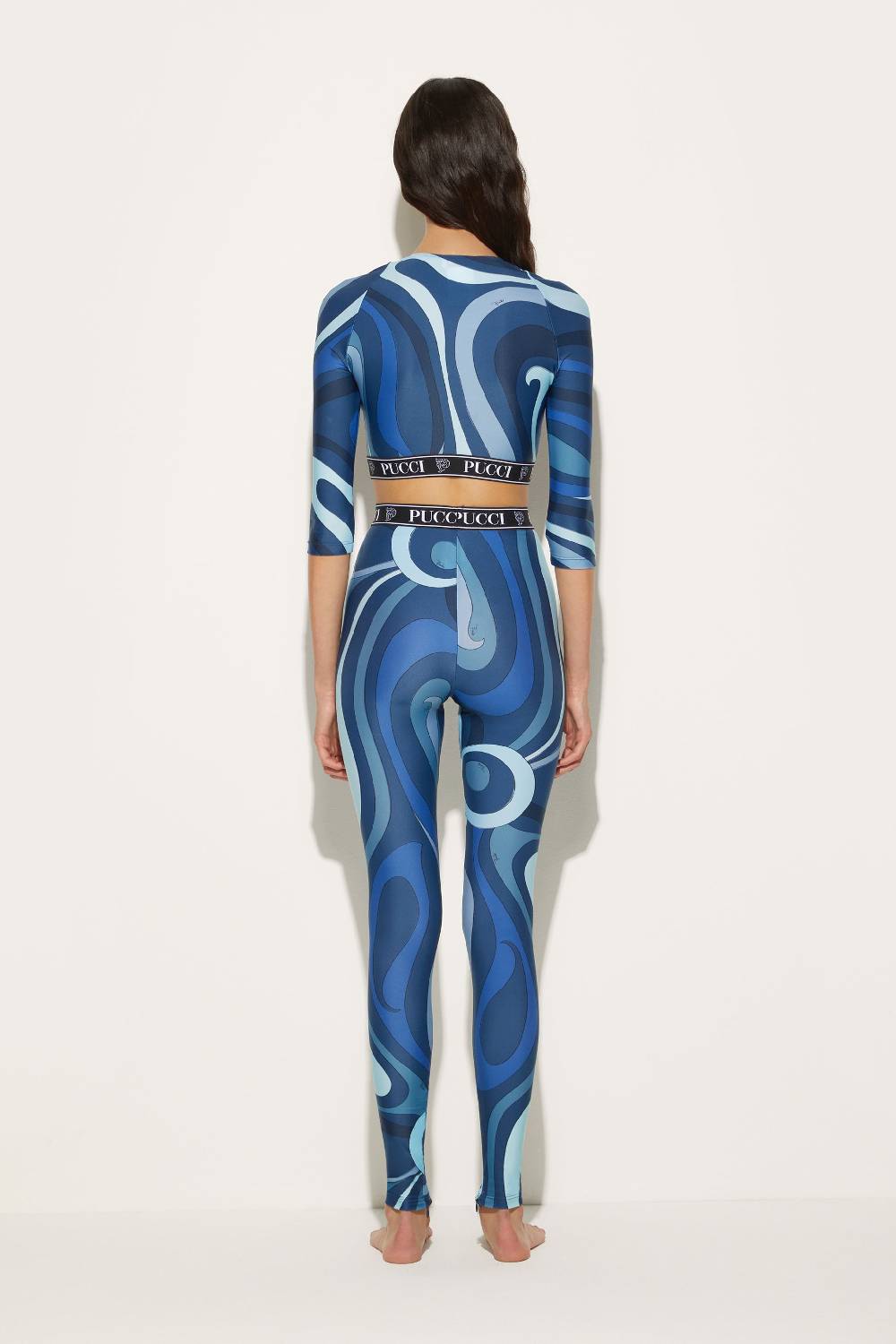 Pucci Crop top con stampa Marmo Shopping Online